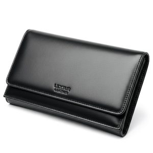 Clucth / Hanbage Pria Kulit Asli Warna Hitam - Clucth Kulit Kode CLTH001