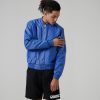 Jaket Kulit Pria Model Bomber Motif Kotak-Kotak Warna Biru – Jaket Kulit Pria Kode JKT024