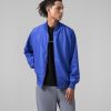 Jaket Kulit Pria Model Bomber Warna Biru – Jaket Kulit Pria Kode JKT021